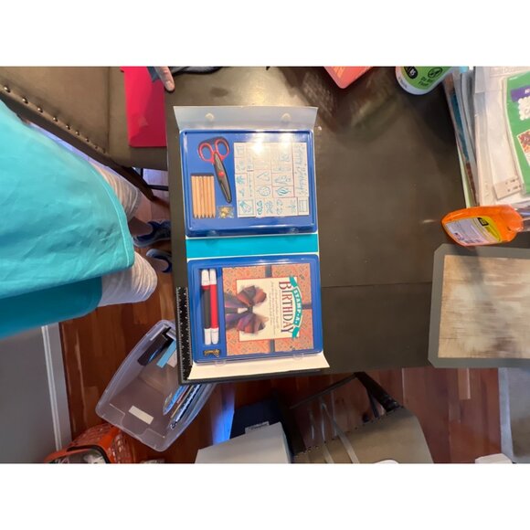 Stamp-A-Birthday Book & Rubber Stamp Kit 54 pieces 0883639297 - Picture 3 of 6